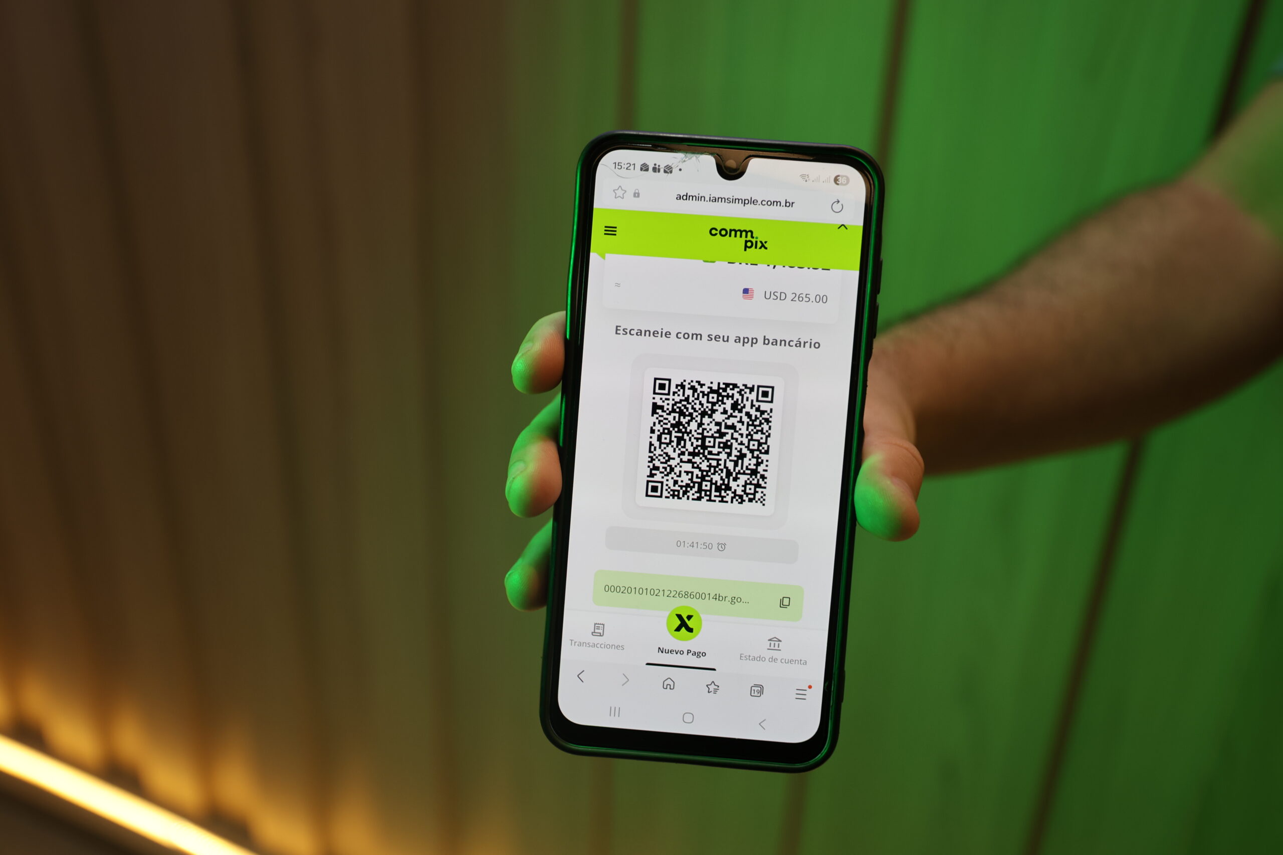 comm.pix sendo oeprado